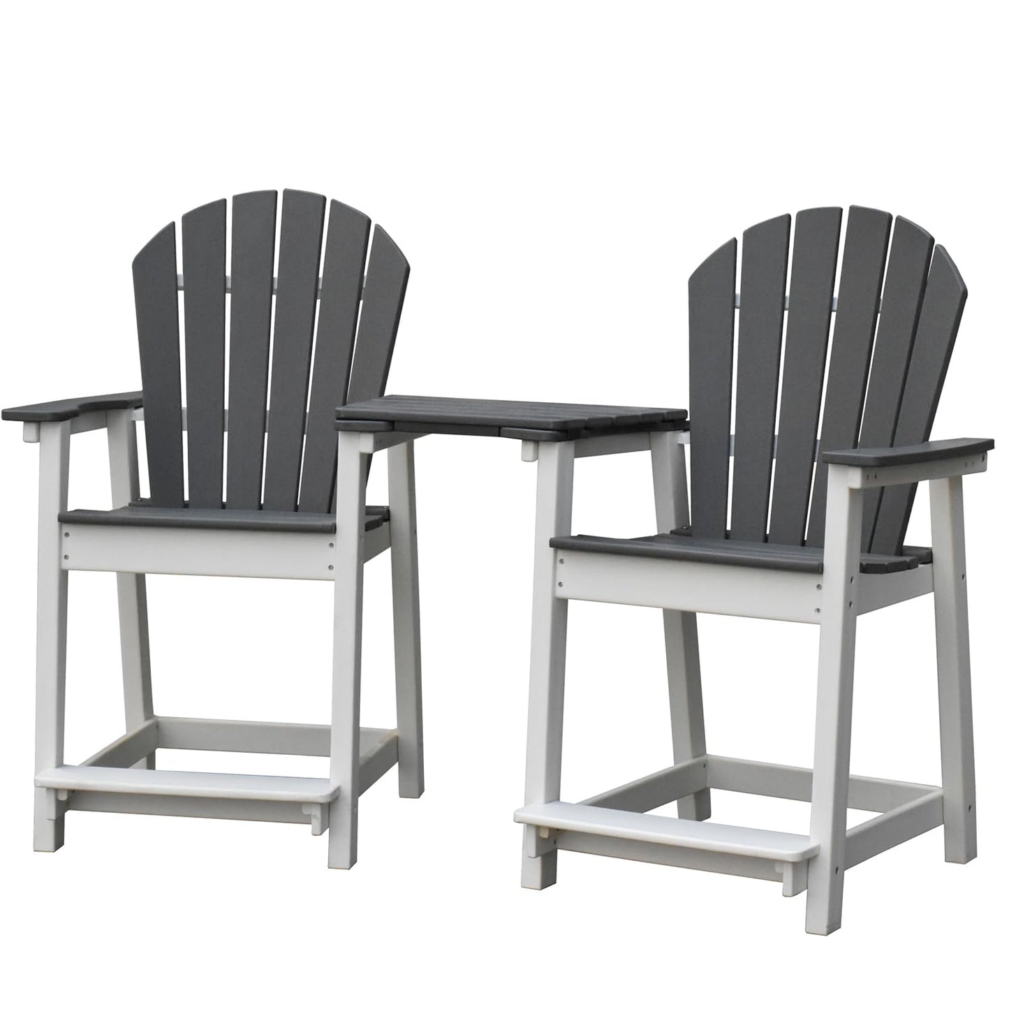 Yardgrace Outdoor Tall Adirondack Chair Connecting Plate Table, Arm Tray Table for Adirondack Chair, Removable Side Table