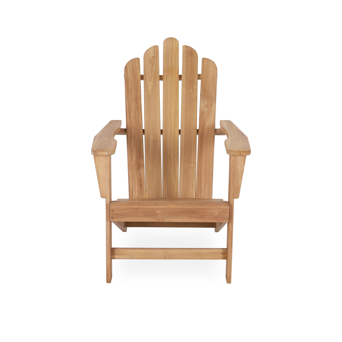 Yardgrace Teak Wood Adirondack Chair with Wide Armrest,Patio Seating Wooden Chair, Water & Weather Resistant Outside Furniture for Patio, Deck, Lawn, Garden, Beach, Swimming Pool, Backyard or Terrace