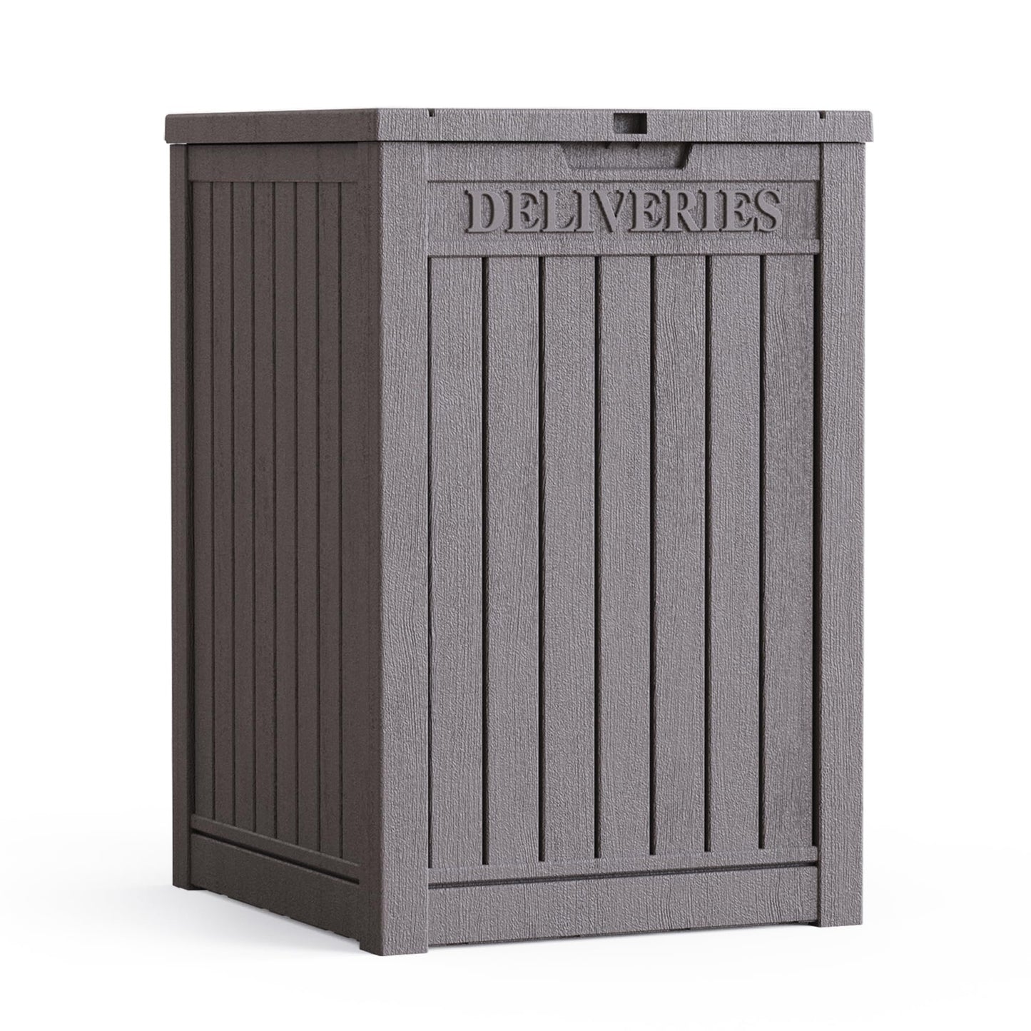 【Flash Sale】55 Gallon Deck Box, Delivery Box Outdoor Storage Box Lockable, Waterproof for Patio Furniture, Garden Tools, Pool Accessories, Package Delivery Boxes For Outside