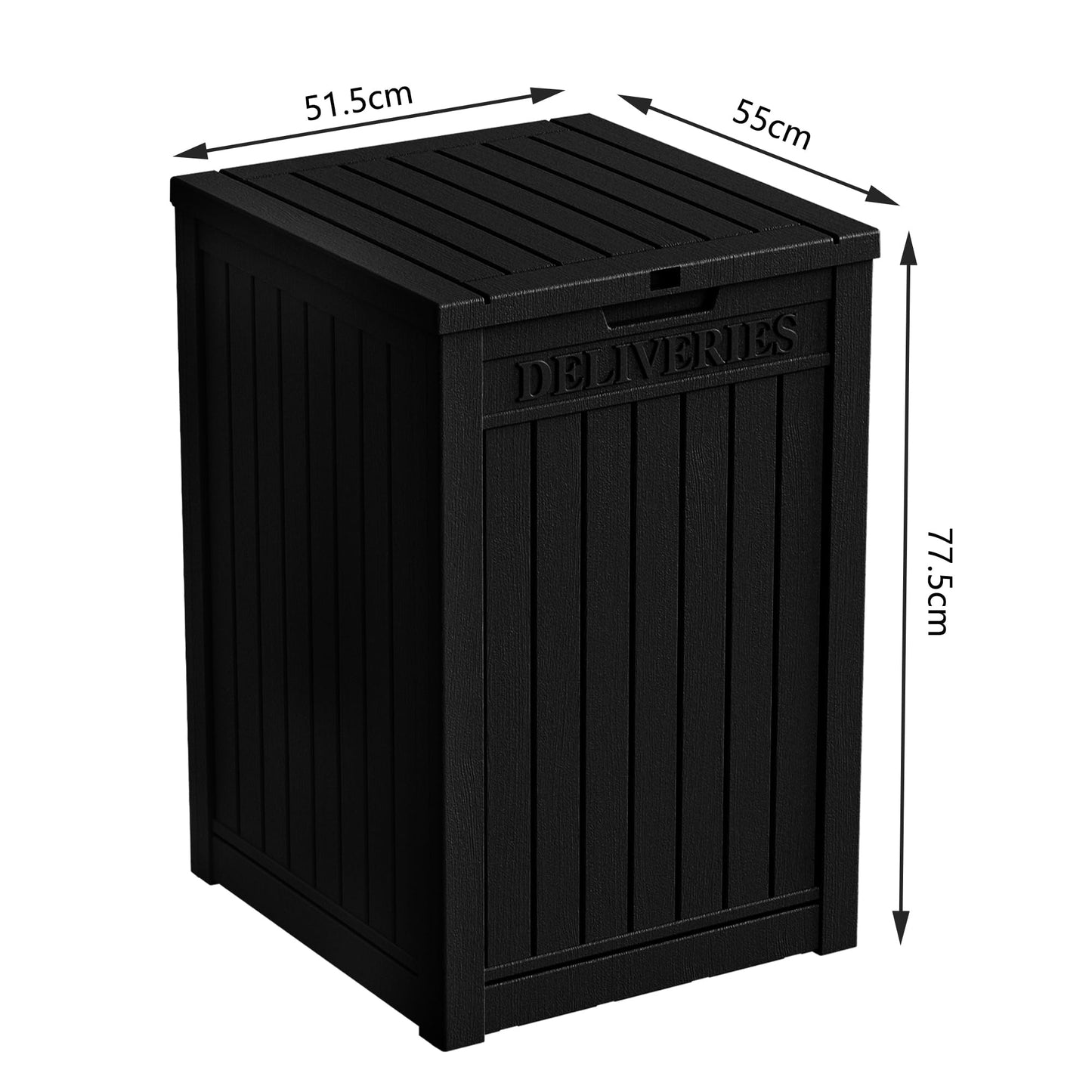 【Flash Sale】55 Gallon Deck Box, Delivery Box Outdoor Storage Box Lockable, Waterproof for Patio Furniture, Garden Tools, Pool Accessories, Package Delivery Boxes For Outside