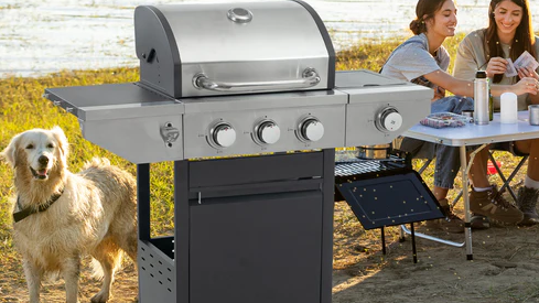 Multi functional propane gas grill makes your camping more exciting