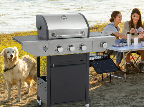 Multi functional propane gas grill makes your camping more exciting