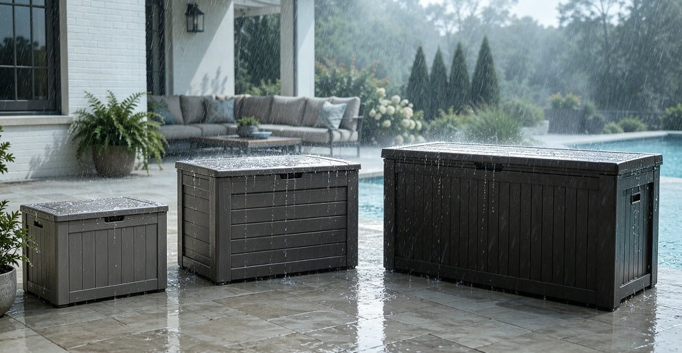 are outdoor storage boxes waterproof