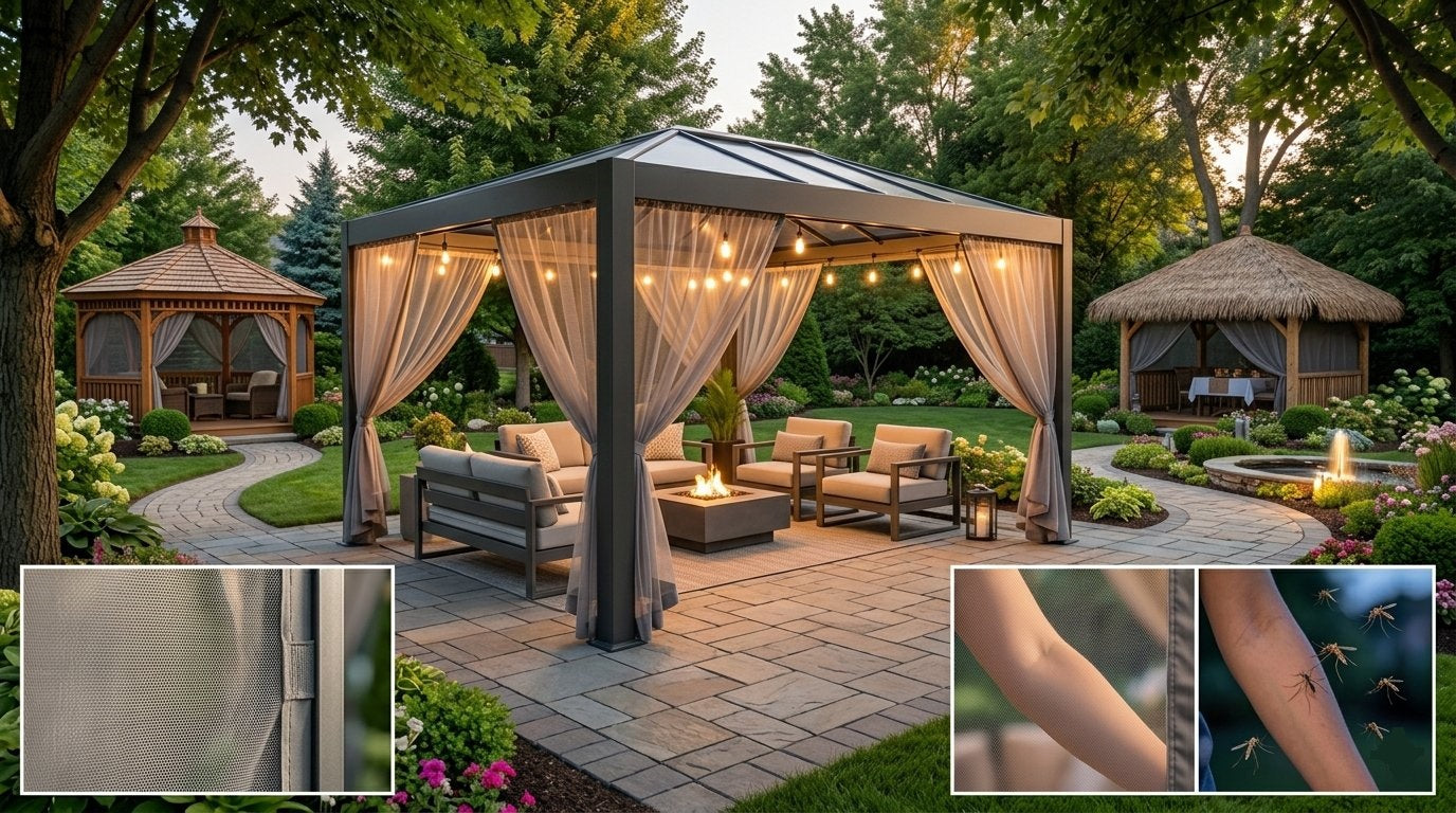 do I need mosquito netting for a gazebo
