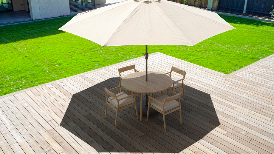how much shade does a 10 ft patio umbrella provide