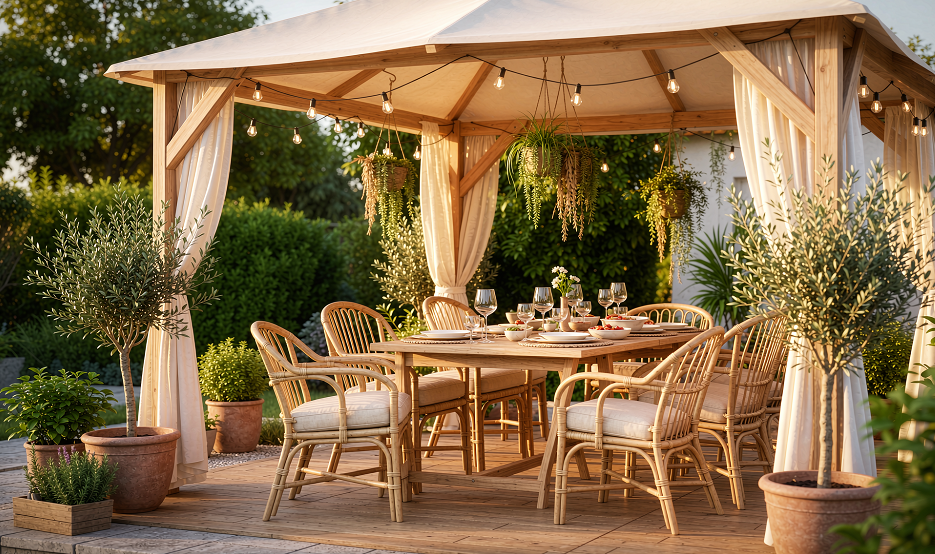 how to create an outdoor dining area
