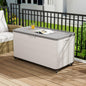 100GAL PRO Wheeled European Deck Box - Resin Mobile Outdoor Storage Box with Wheels - for Patio, Garage & Poolside, Easy assembly Organize - Lockable & Waterproof