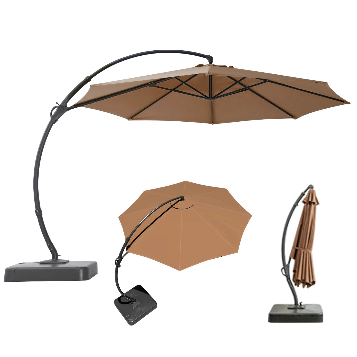 10' Outdoor Patio Umbrella for Shade & Relaxing