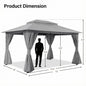 10' × 13' Roman-Style Gazebo for Patio & Backyard