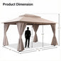 10' × 13' Roman-Style Gazebo for Patio & Backyard