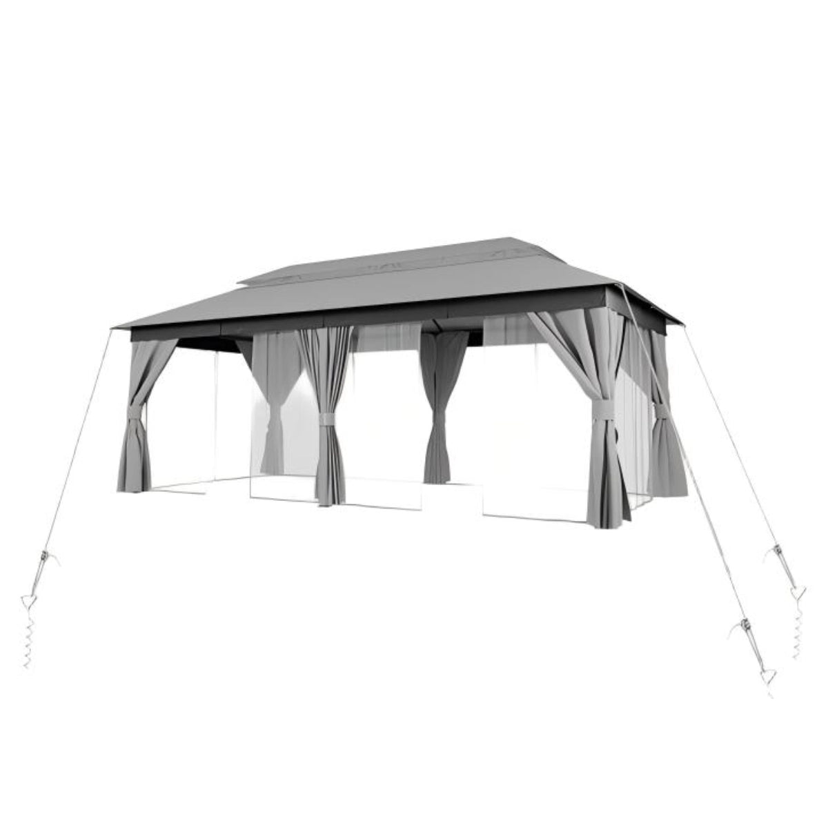 UV50+ polyester canopy on large backyard gazebo