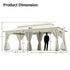 10 x 20 outdoor gazebo for dining and family gatherings