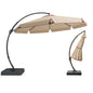 11 FT Deluxe Curved Cantilever Umbrella with Valance