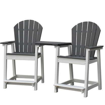 Yardgrace Outdoor Tall Adirondack Chair Connecting Plate Table, Arm Tray Table for Adirondack Chair, Removable Side Table