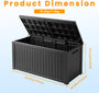 200 gallon outdoor storage box dimensions 141 x 73 x 86 cm