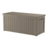 Coffee 180 gallon resin deck box with closed lid