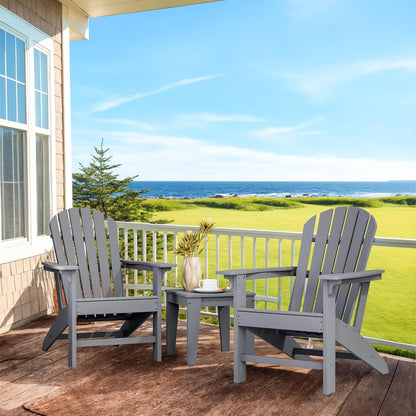 Yardgrace Adirondack Chair, Large Lawn Chair, Outdoor Chair with Durability and Weather Resistance, HDPE Patio Chair for Yard, Porch, Garden, Deck, Swimming Pool