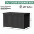 Outdoor Storage Bench Box for Patio Furniture and Garden Supplies