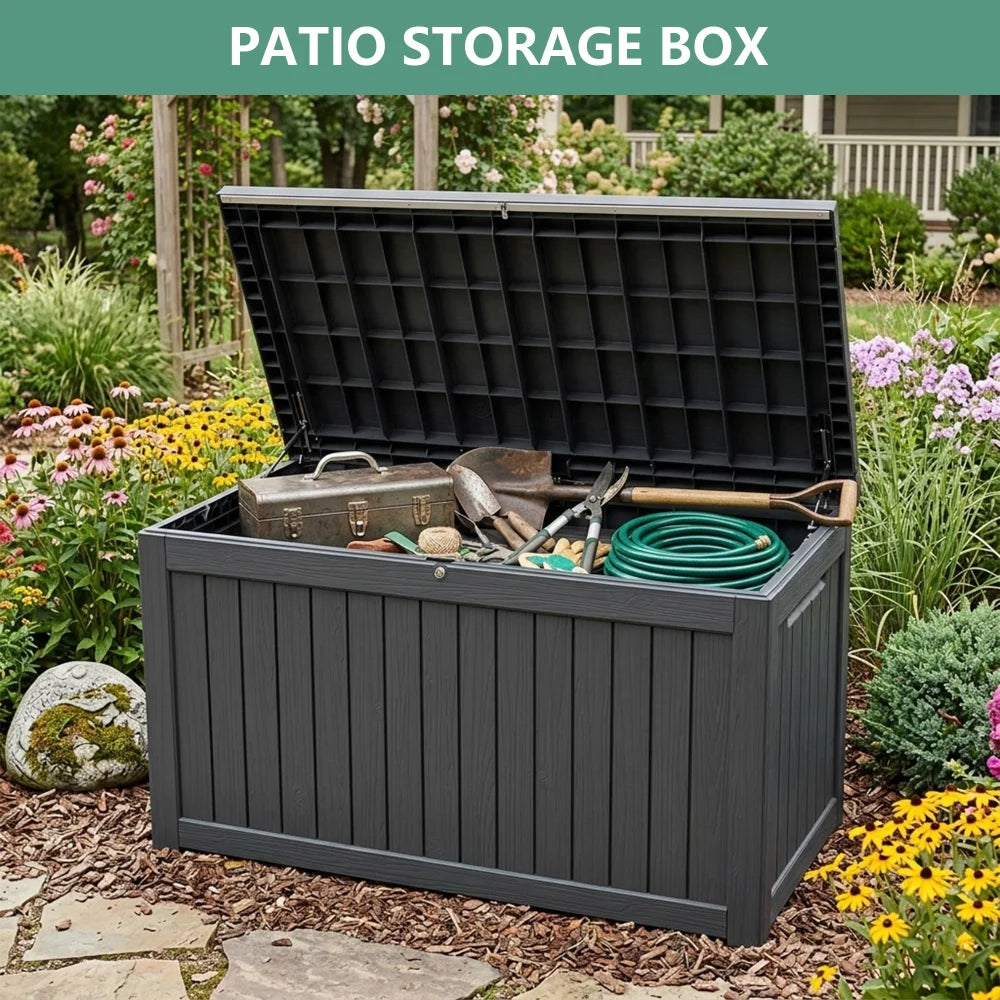 Large Capacity Deck Storage Box for Outdoor Organization