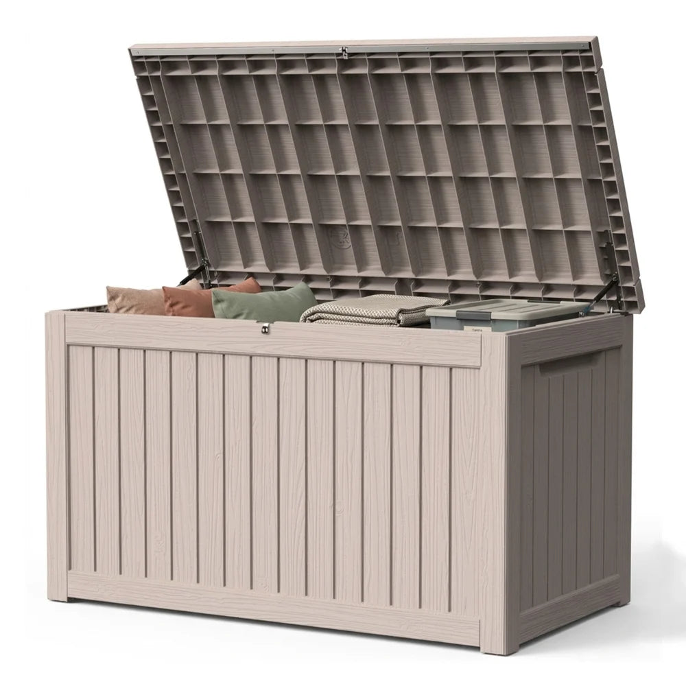 Modern Outdoor Storage Bench with Hidden Storage Space