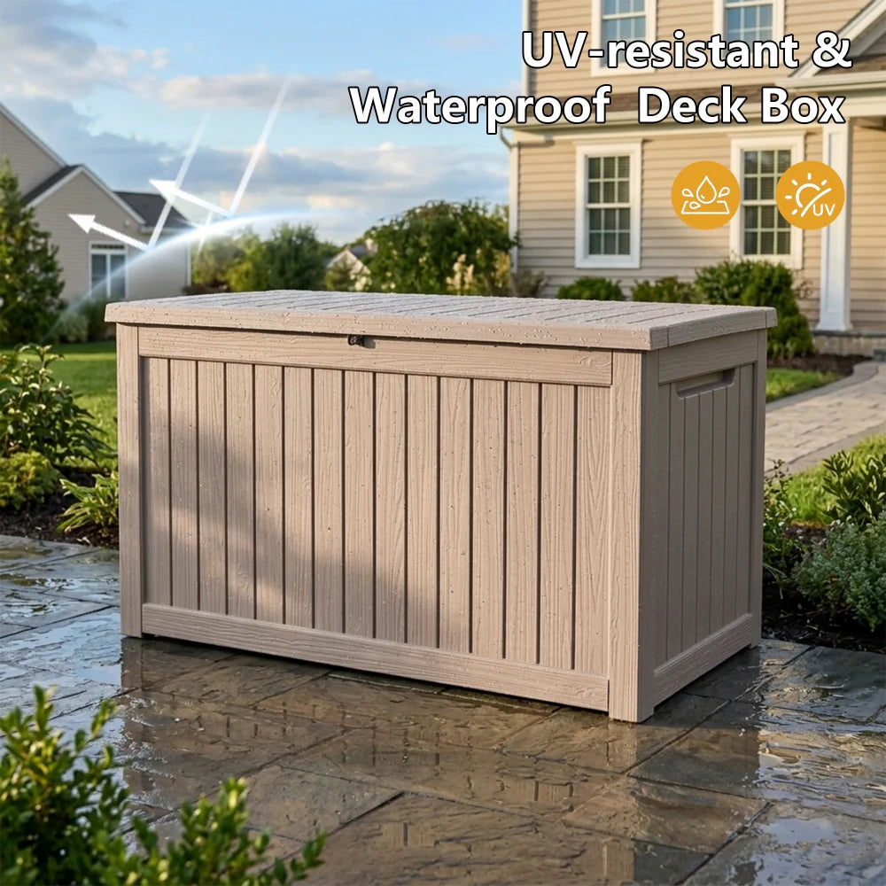 Large Deck Box with Waterproof Design for Outdoor Storage