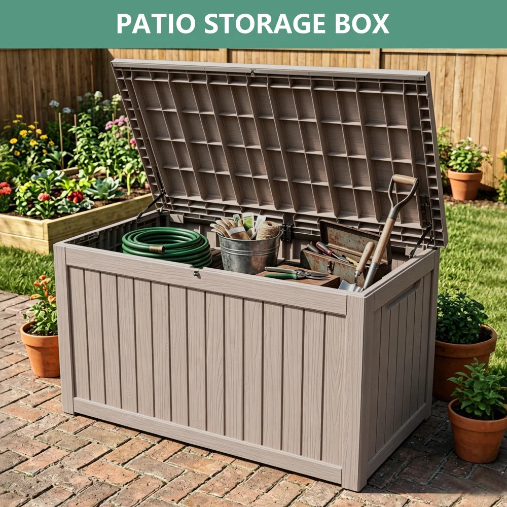 Weatherproof Garden Storage Box for Patio Organization
