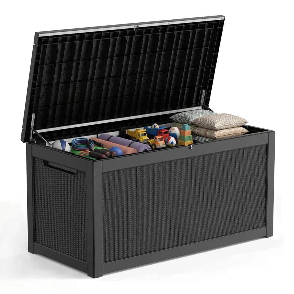Outdoor Storage Box with Lid for Patio and Garden Storage