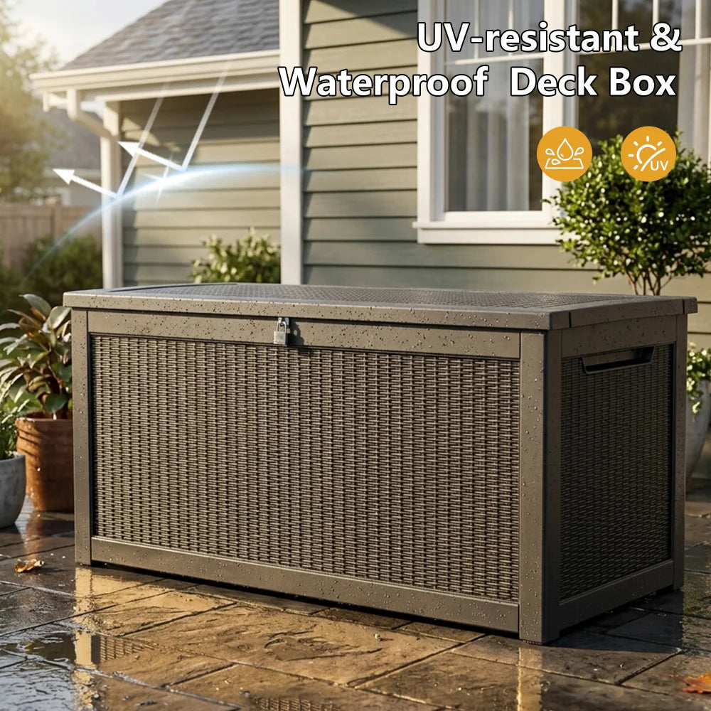 Large Outdoor Storage Box for Cushions, Toys and Garden Tools