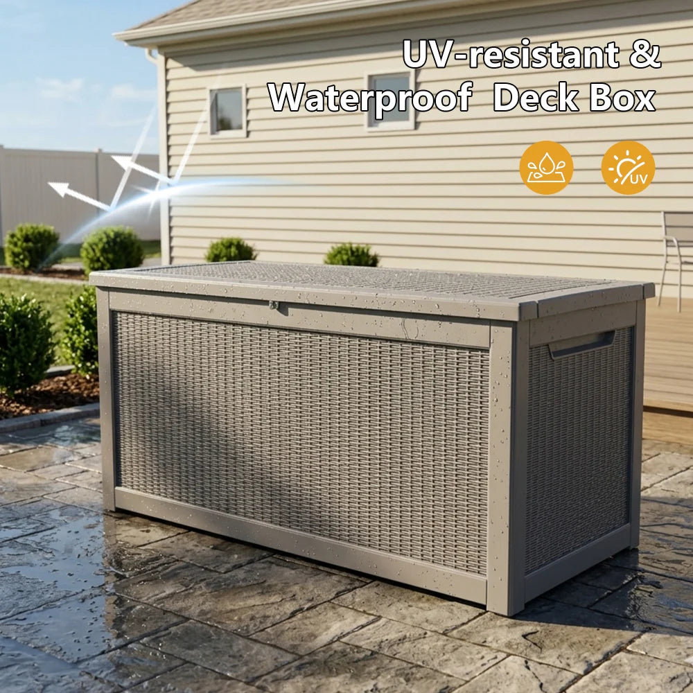 Outdoor Storage Bench with Hidden Storage Compartment