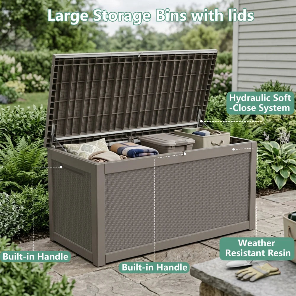 Assembly Details of Large Outdoor Storage Box