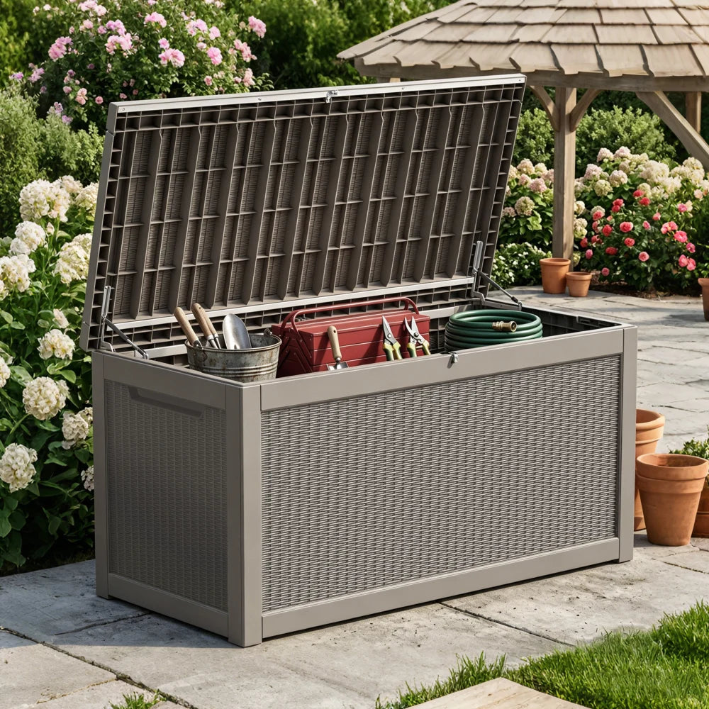 Modern Outdoor Storage Box for Home Garden Organization