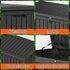 large resin deck box with wide lift-top access for bulky cushions