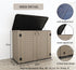 lawn mower storage shed dimensions and horizontal resin design