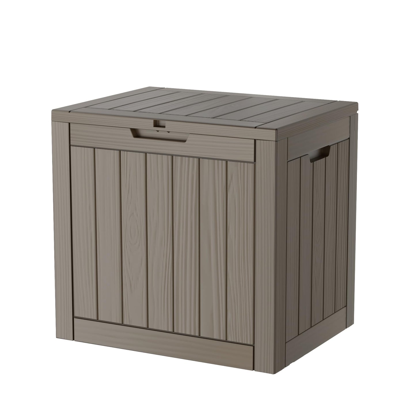 30 Gallon Outdoor Storage Box, Resin Deck Box, Waterproof , Lockable, UV-Resistant, Black
