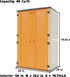 vertical outdoor storage cabinet size and upright resin design