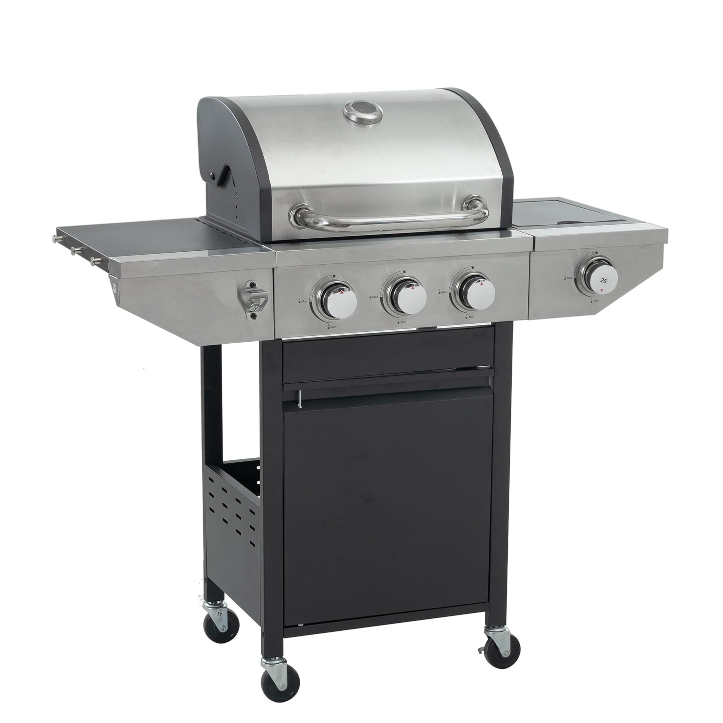 Propane Grill 4 Burner Barbecue Grill Stainless Steel Gas Grill