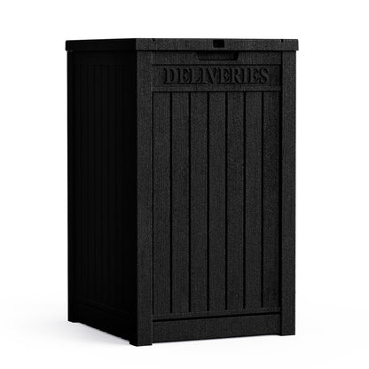 【Flash Sale】55 Gallon Deck Box, Delivery Box Outdoor Storage Box Lockable, Waterproof for Patio Furniture, Garden Tools, Pool Accessories, Package Delivery Boxes For Outside