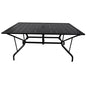 59-Inch Rectangular Metal Outdoor Dining Table for 6