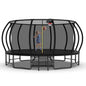 Yardgrace Outdoor Trampoline, Recreational Trampolines with Enclosure Net and Ladder, Outdoor Anti-Rust Trampolines for Kids and Adults, Gifts for Kids
