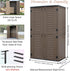 vertical resin outdoor storage shed size and cabinet dimensions