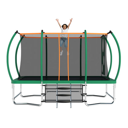 Yardgrace Outdoor Trampoline, Recreational Trampolines with Enclosure Net and Ladder, Outdoor Anti-Rust Trampolines for Kids and Adults, Gifts for Kids
