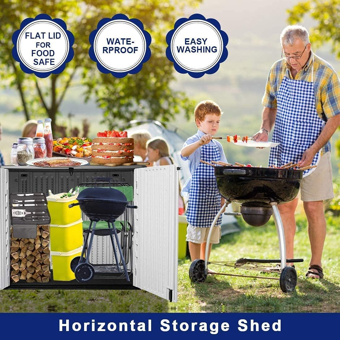 waterproof resin bike storage shed for everyday outdoor equipment