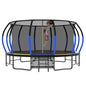 Yardgrace Outdoor Trampoline, Recreational Trampolines with Enclosure Net and Ladder, Outdoor Anti-Rust Trampolines for Kids and Adults, Gifts for Kids