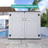 35 cubic foot resin outdoor storage shed dimensions and capacity
