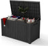 200 gallon outdoor storage box with patio cushions and outdoor accessories