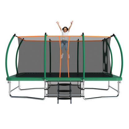 Yardgrace Outdoor Trampoline, Recreational Trampolines with Enclosure Net and Ladder, Outdoor Anti-Rust Trampolines for Kids and Adults, Gifts for Kids
