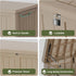 Wood-look resin deck box material with waterproof and UV-resistant features