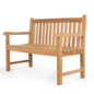 Yardgrace 2-Person Outdoor Bench, A-Grade Natural Teak Bench - Outdoor Garden Bench with Curved Backrest & Arch Armrest, Patio Bench -Weatherproof Garden Seating for, Balcony Porch & Park, All-Weather Fade-Resistant Patio Furniture