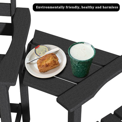 Yardgrace Tall Adirondack Chair, HDPE Bar Height Indoor&Outdoor Chair, All Weather Resistant Adirondack Outdoor Bar Stools for Balcony, Porch Kitchen, Bistro, Poolside, Backyard