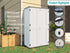 vertical outdoor storage cabinet for backyard organization
